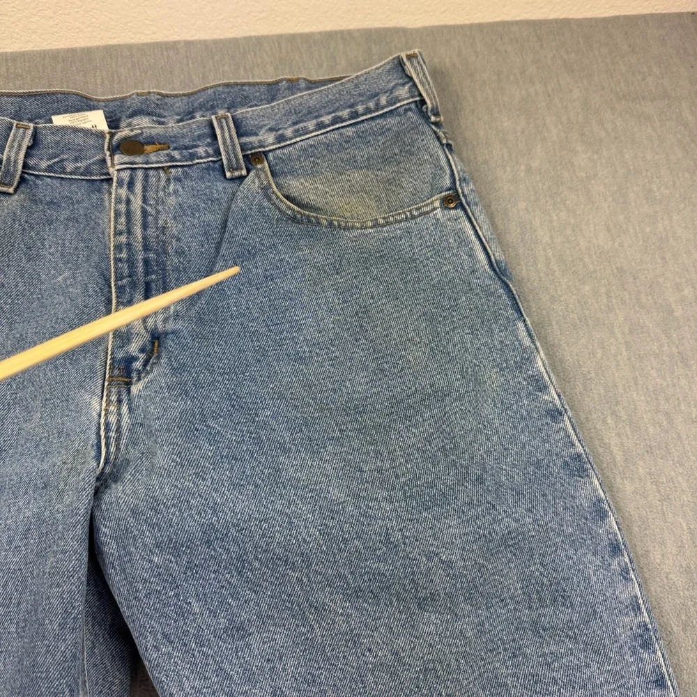 Vintage Carhartt Jeans Mens 35X34 Fit 35X32 Blue Denim Loose Fit Straight B167‎